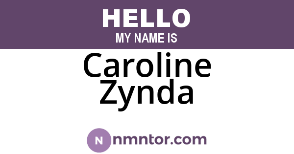 Caroline Zynda