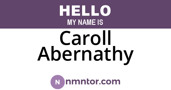Caroll Abernathy