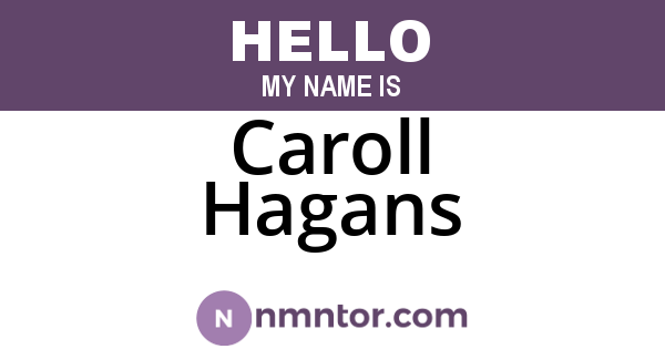 Caroll Hagans