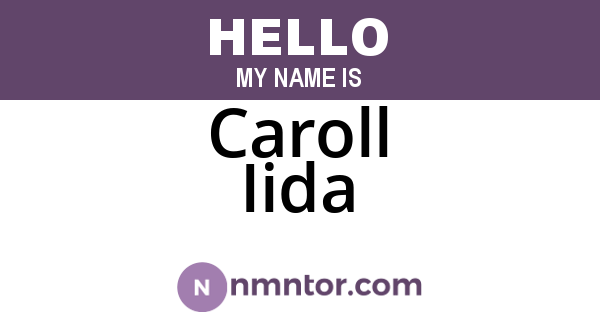 Caroll Iida