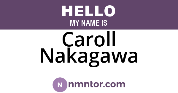 Caroll Nakagawa