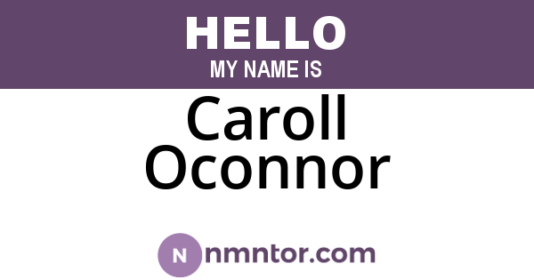 Caroll Oconnor