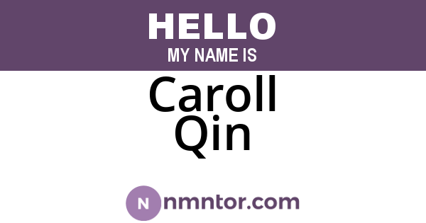 Caroll Qin