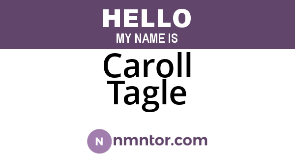Caroll Tagle