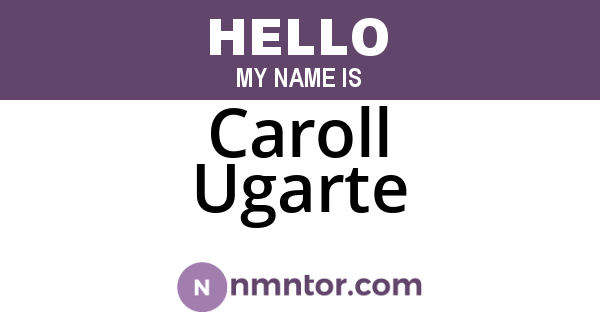 Caroll Ugarte