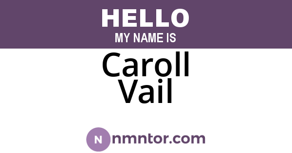 Caroll Vail