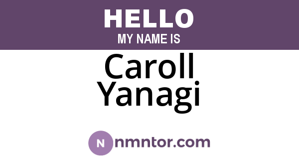 Caroll Yanagi