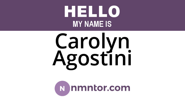 Carolyn Agostini