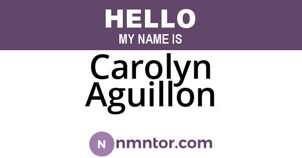 Carolyn Aguillon