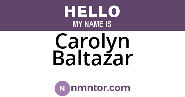 Carolyn Baltazar
