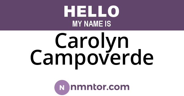 Carolyn Campoverde
