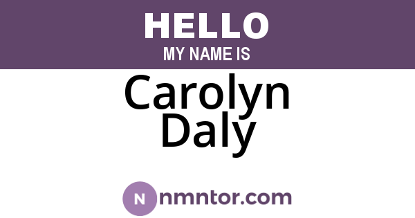 Carolyn Daly