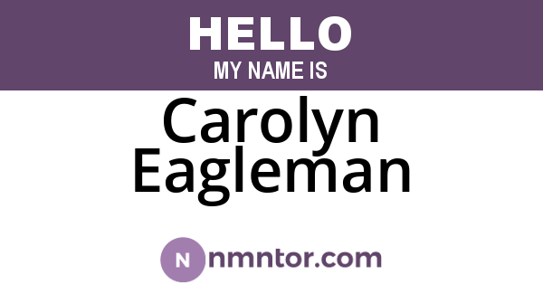 Carolyn Eagleman