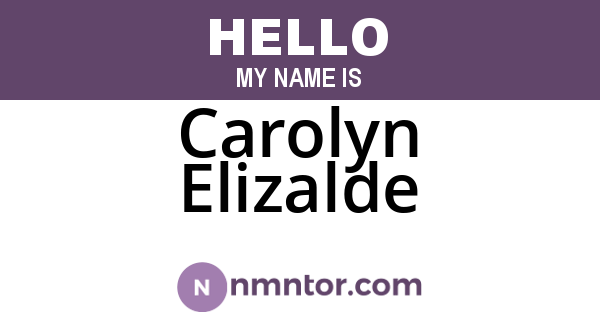 Carolyn Elizalde