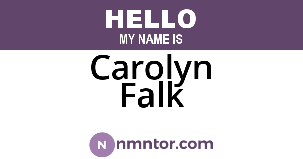 Carolyn Falk