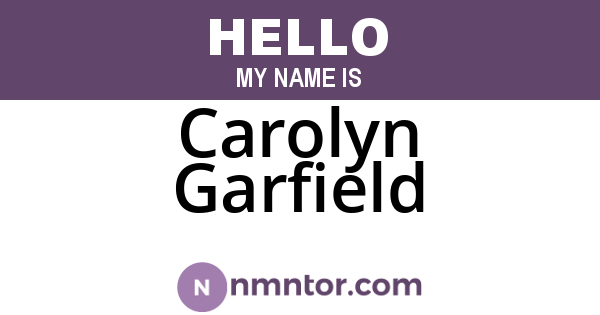 Carolyn Garfield