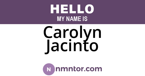 Carolyn Jacinto