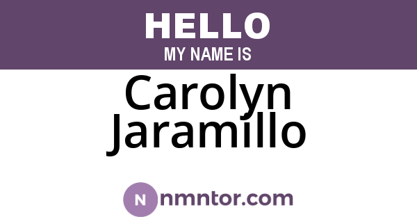 Carolyn Jaramillo