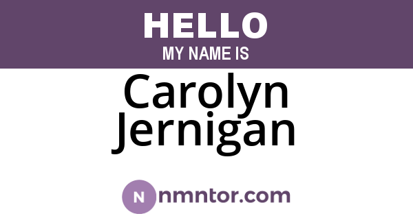 Carolyn Jernigan