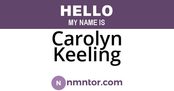 Carolyn Keeling