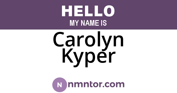 Carolyn Kyper