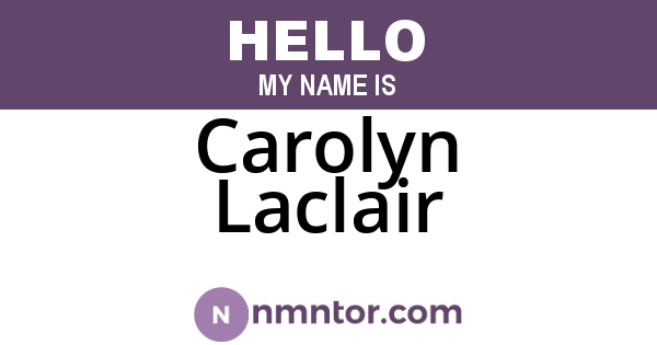 Carolyn Laclair