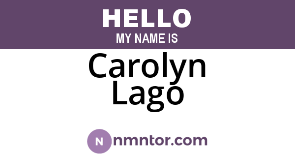 Carolyn Lago