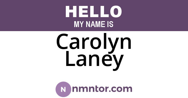 Carolyn Laney