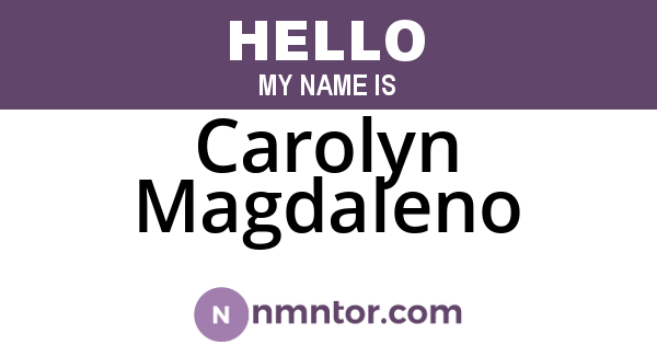 Carolyn Magdaleno