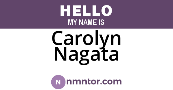 Carolyn Nagata