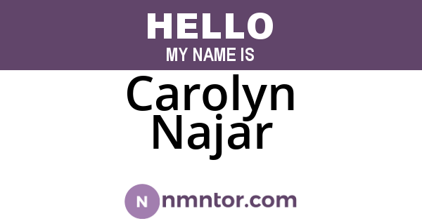 Carolyn Najar