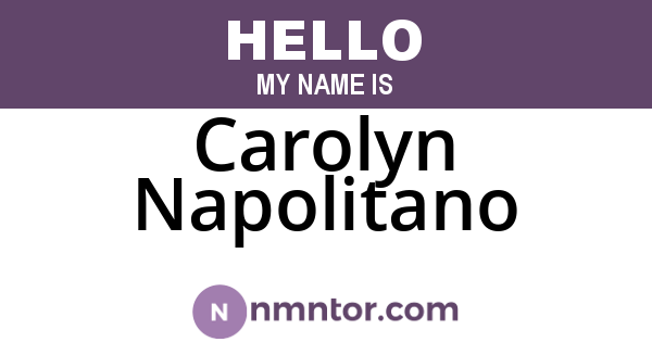 Carolyn Napolitano