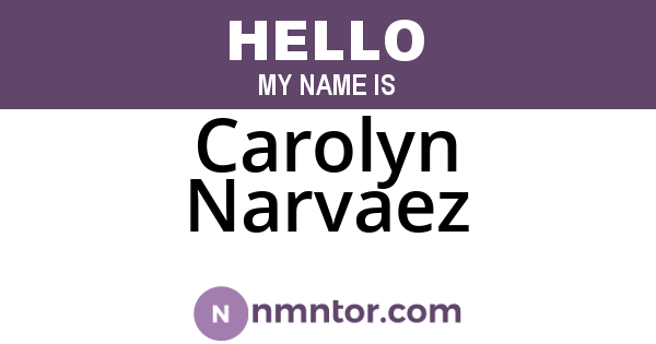 Carolyn Narvaez