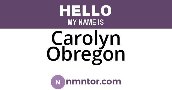 Carolyn Obregon
