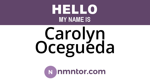 Carolyn Ocegueda