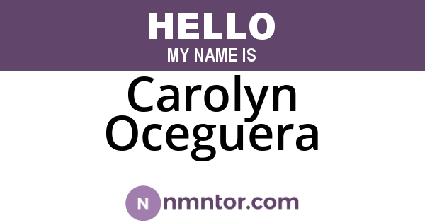 Carolyn Oceguera