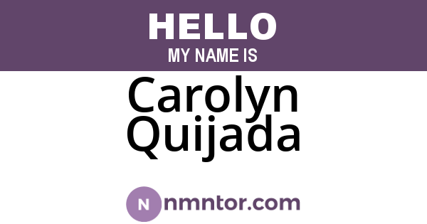 Carolyn Quijada