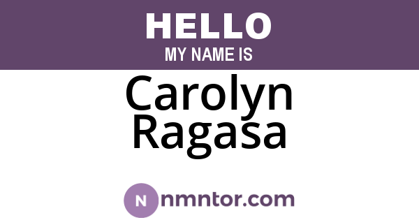 Carolyn Ragasa