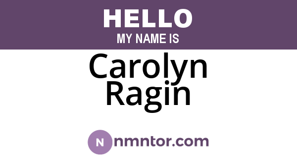 Carolyn Ragin