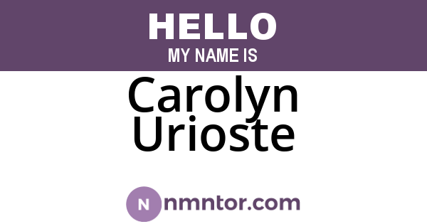 Carolyn Urioste