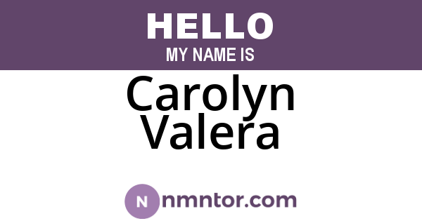 Carolyn Valera
