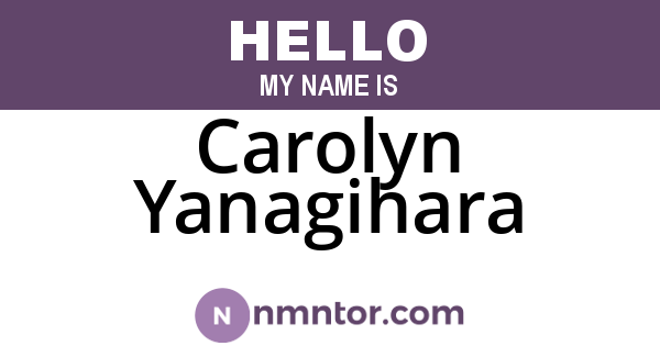 Carolyn Yanagihara