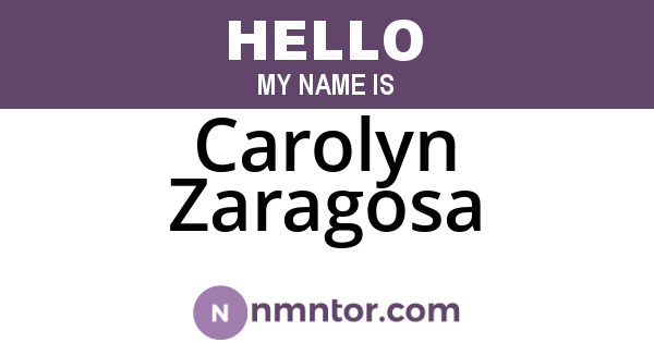 Carolyn Zaragosa