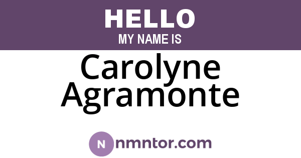 Carolyne Agramonte