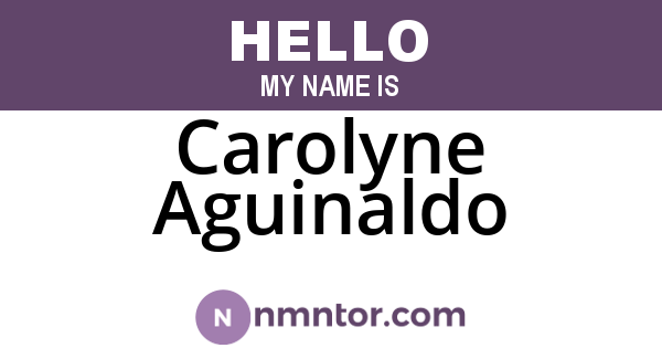 Carolyne Aguinaldo