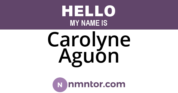 Carolyne Aguon