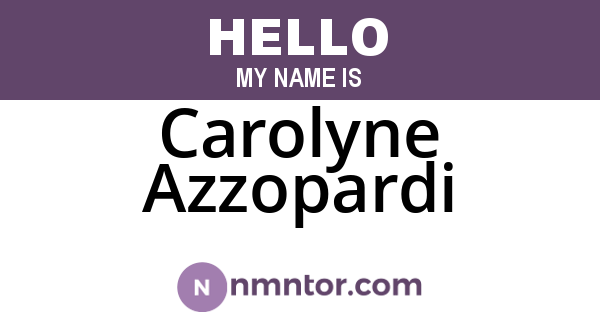Carolyne Azzopardi