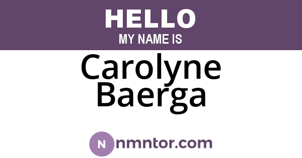 Carolyne Baerga
