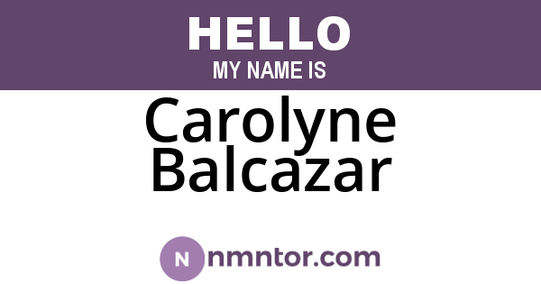 Carolyne Balcazar