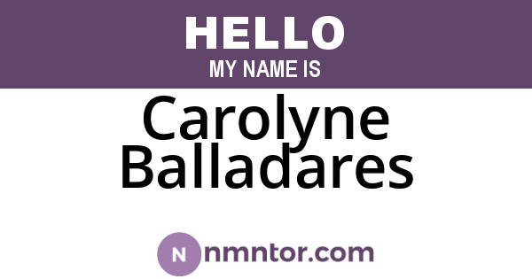 Carolyne Balladares